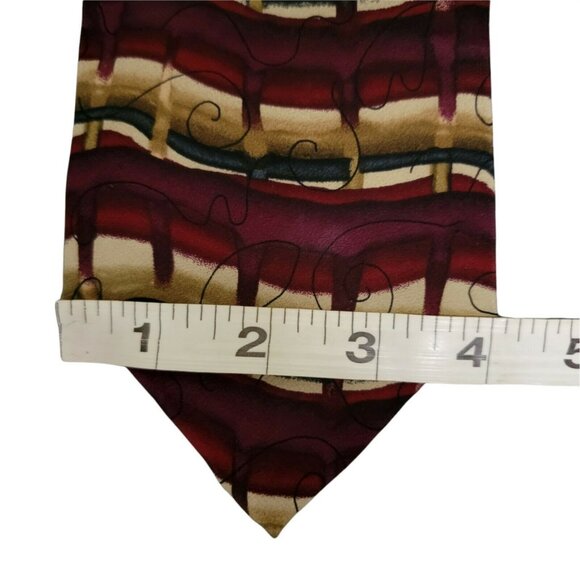 J Garcia Butterfly Study II Silk Tie Abstract Striped Mens Necktie Business - Picture 5 of 5